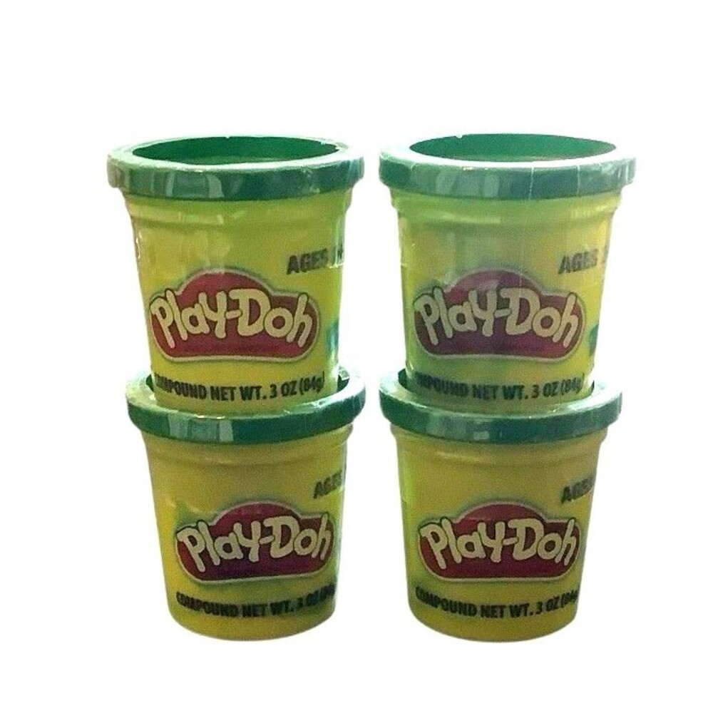 Play-Doh Green 4 Jars .3 Oz Each